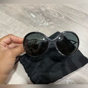Authentic Roberto Cavalli Round Black Frame Sunglasses